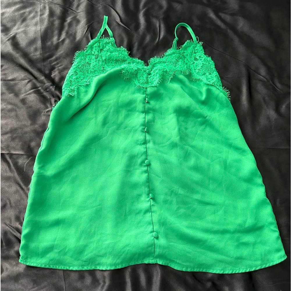 Green tank top size small used